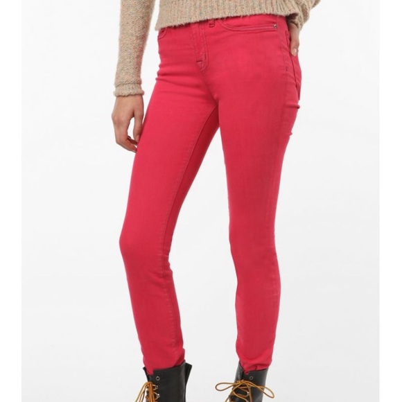 BDG Cigarette High Rise Pink Skinny Jeans, 27x34 - Picture 1 of 10
